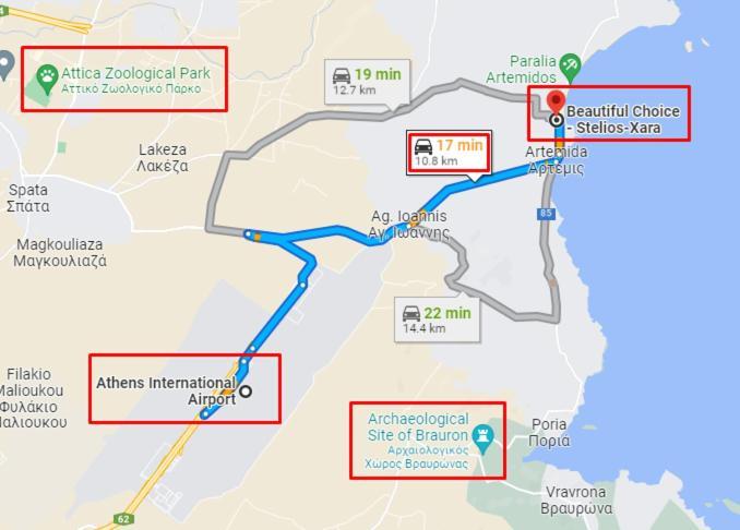 Beautiful Choice - Near Athens Airport - 50M From The Sea - Iq+ Apartment Artemida  Ngoại thất bức ảnh